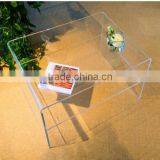 Custom Acrylic Coffee Table/Transparent Lucite U-shaped Display/Minimalist Modern Tables thumbnail-2
