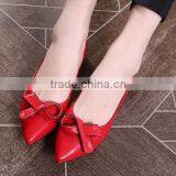Rolled Ballet Low Heel Pointe Flat Shoes for Bridal Wedding thumbnail-3