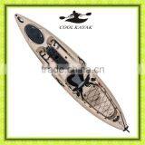 Non-transparent Plastic Kayak Fishing Canoe With Pedal Made in China thumbnail-5