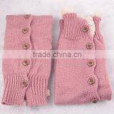 Boot Cuff Leg Warmer in Colors With Lace, Knitted Boot Cuffs With Button, Knee High Socks, Boot Topper, Boot Cuff Accessories thumbnail-4