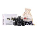 Engraved Black Marbles Dice Whiskey Rocks thumbnail-2