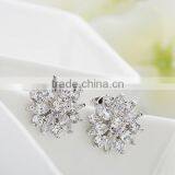 Elegant Luxurious Party Studs With AAA+ Cubic Zircon Stone Fashion Earrings for Women thumbnail-3