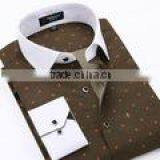 Men's Long Sleeve Red / Grey Cotton Plaids Shirt With Pocket thumbnail-1