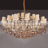 K9 Modern Luxury Amber Crystal Chandelier Lighting of CE thumbnail-2