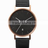 2016 HOT popular simply design leather watch miyota 2115 movement