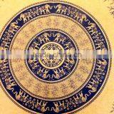Indian Elephant Mandala Tapestry Bedspread Beach Coverlet Twin Wall Hanging Indian Hippie Wall Hanging Bohemian Throw Decor Art thumbnail-3