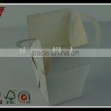 Popular White Card Gift Paper Box With Handle for Food thumbnail-2