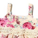 Infant Baby Rompers Clothing Wholesale New Fashion Flower Print Soft Rompers Baby Girls Boutique Summer Rompers thumbnail-3