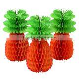14" Pineapple Paper Honeycomb Hawaiian Luau Party Table Decoration thumbnail-3