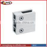 881C Glass Handrail Stair Balustrade Stainless Steel Flat Back Glass Connector Support Clamp thumbnail-1