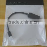 Black color Mini displayport male to HDMIA female 1080P suit for macbook top quality cabletolink