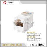 LY-KJ6-10 Tolless Keystone Modular Inserting Wall Plate Modular Keystone Jack