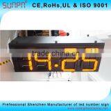 Thai Outdoor 7 Segment Led Digital Display Clock Sign 15" thumbnail-5