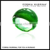 Wholesale Green Charms Murano Glass Lampwork Rings FREE