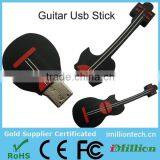 Pvc Guitar Shape Usb Pen Drive Musical Instrument Usb 2.0 Pen Drive With Customized Logo