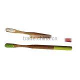 2016 Biodegradable Colourful Round Handle Wooden Bamboo Toothbrush thumbnail-6