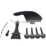 4/4 Violin Chin Rest Chinrest With Tuning Peg Tailpiece Fine Tuner Tailgut Endpin Violin Accessory Kit thumbnail-5