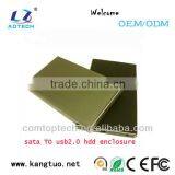 Sata Usb2.0 Sata Hdd Enclosure/sata Hdd External Case