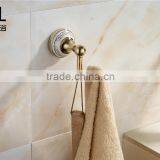 Modern Ceramic Zinc Alloy Gold Bathroom Accessory Hanging Hook