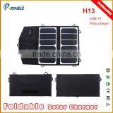 High Efficiency 23.5% 13W Sunpower Foldable Solar Charger for Mobile thumbnail-4