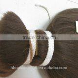 Washed Clean and Straight Yak Hair, 8'' -20'' , Natural Brown Color. thumbnail-4
