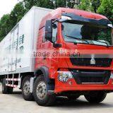 HOWO T5G MAN Engine 240HP Euro4 6X2 Motor Truck / Cargo Van Truck thumbnail-1