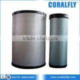 235 Excavator Inner Air Filter AF25130M AF25129M thumbnail-1