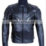 Genuine leather racing suit for motorcycle and bicycle