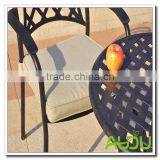 Audu 3 Pieces Patio Garden Outdoor Cast Aluminium Bistro Set thumbnail-4