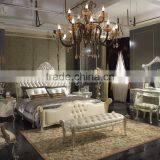 Silver and White Antique Vanity Dresser Table With Mirror, French Classic Dressing Table and Mirror thumbnail-3