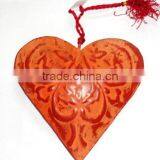 Wholesale Metal Crafts Christmas Decoration Gift Items Metal Hanging Heart thumbnail-1