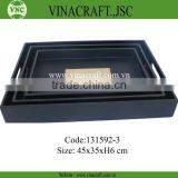 Bamboo Lacquer Trayset of 2 thumbnail-1