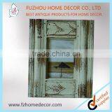 Antique Wooden Engraved Photo Frame, Timeworn Wooden Carved Picture Frame thumbnail-1