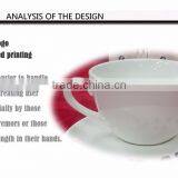 Two Handled White Ceramic Coffee Cup and Mug thumbnail-3