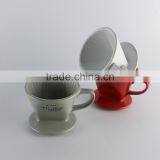 China Suppliers Factory Custom Wholesale Porcelain Dripper, Ceramic Coffee Filter thumbnail-2