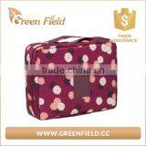 Wholesale 600D Polyester Cosmetic Makeup Bag With Zippered Closure thumbnail-3