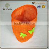 Convinient Waterproof High Quality Raw Jute Material Orchid Flower Pots thumbnail-2