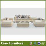 2016 Season Patio Wicker Furniture 4 Pcs Sectional Sofa Set thumbnail-1