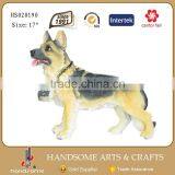 13.5 Inch Resin Realistic Animal Home Decoration Welcome Dog Statue thumbnail-4