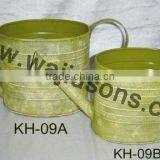 Decal Metal Small Watering Can for Christmas Decoration thumbnail-5