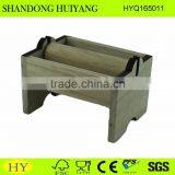 Natural Unfinished Wooden Tape Dispenser Wholesale thumbnail-1