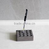 Office Organizer Concrete Pencil Cup Cement Hole Pen Holder thumbnail-3