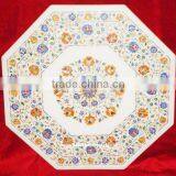 Unique Makarana Pietra Dura Marble Inlay Table Tops thumbnail-1