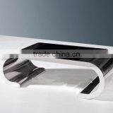 C8048L Antique Golden Silver Mirrored Coffee Table thumbnail-2