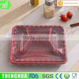 4-compartment Bento Lunch Box,Disposable Safe Plastic Food Container thumbnail-1