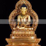 Asia Fengshui Indoor Zen Garden Metal Crafts Bronze Budha Statue for Sale