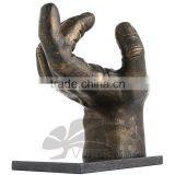 Popular Design Art Decoration Metal Craft Bronze Hand Sculpture thumbnail-2
