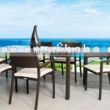 New design stackable PE rattan patio chairs