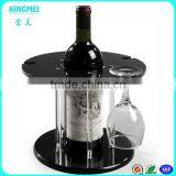 Round Black Acrylic Single Wine Bottle Display Holders Plexiglass Red Wine Cup Displays Buy 5pcs Cup Rack Wholesale thumbnail-1