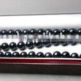 Modern 4-4.5mm Black Akoya Pearl Necklace thumbnail-3